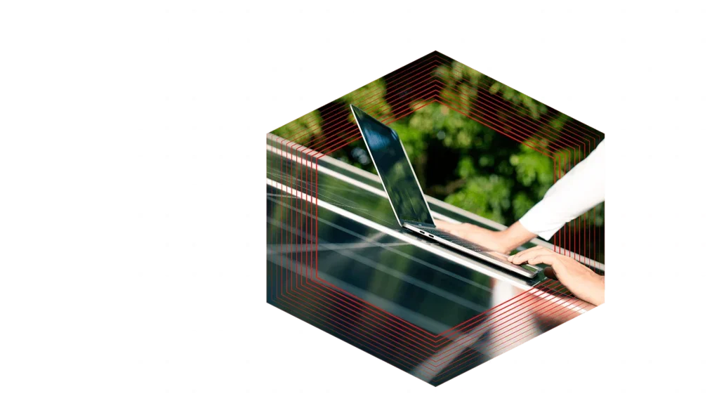 laptop in nature