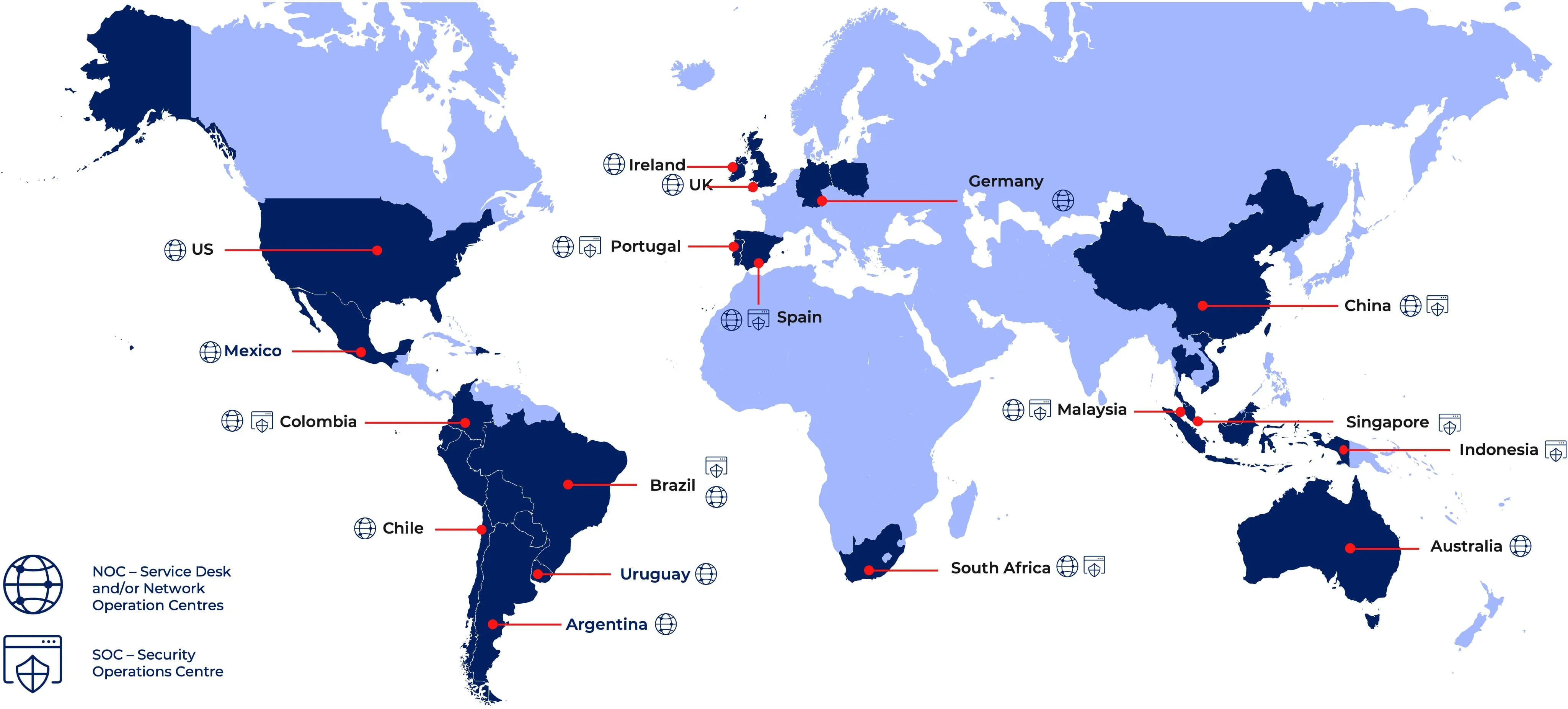 logical global service map